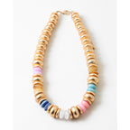 Gold and Pastel Statement Necklace