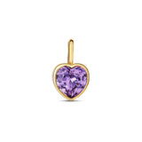 Mini Birthstone Heart Charm