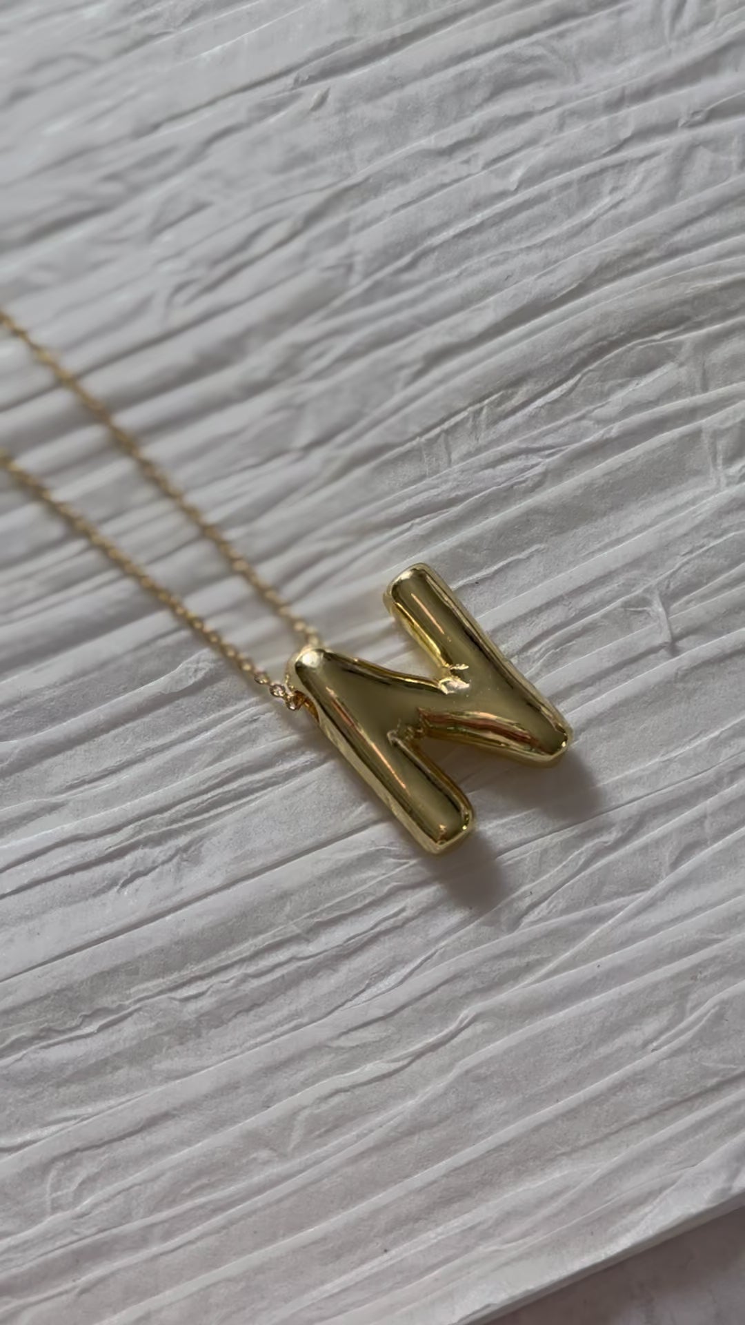 Bubble Letter Necklace