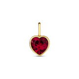 Mini Birthstone Heart Charm
