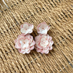 Sequined Flower Earrings