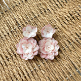 Sequined Flower Earrings