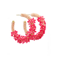 Bloom Beaded Hoops