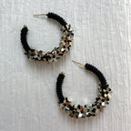 Bloom Beaded Hoops