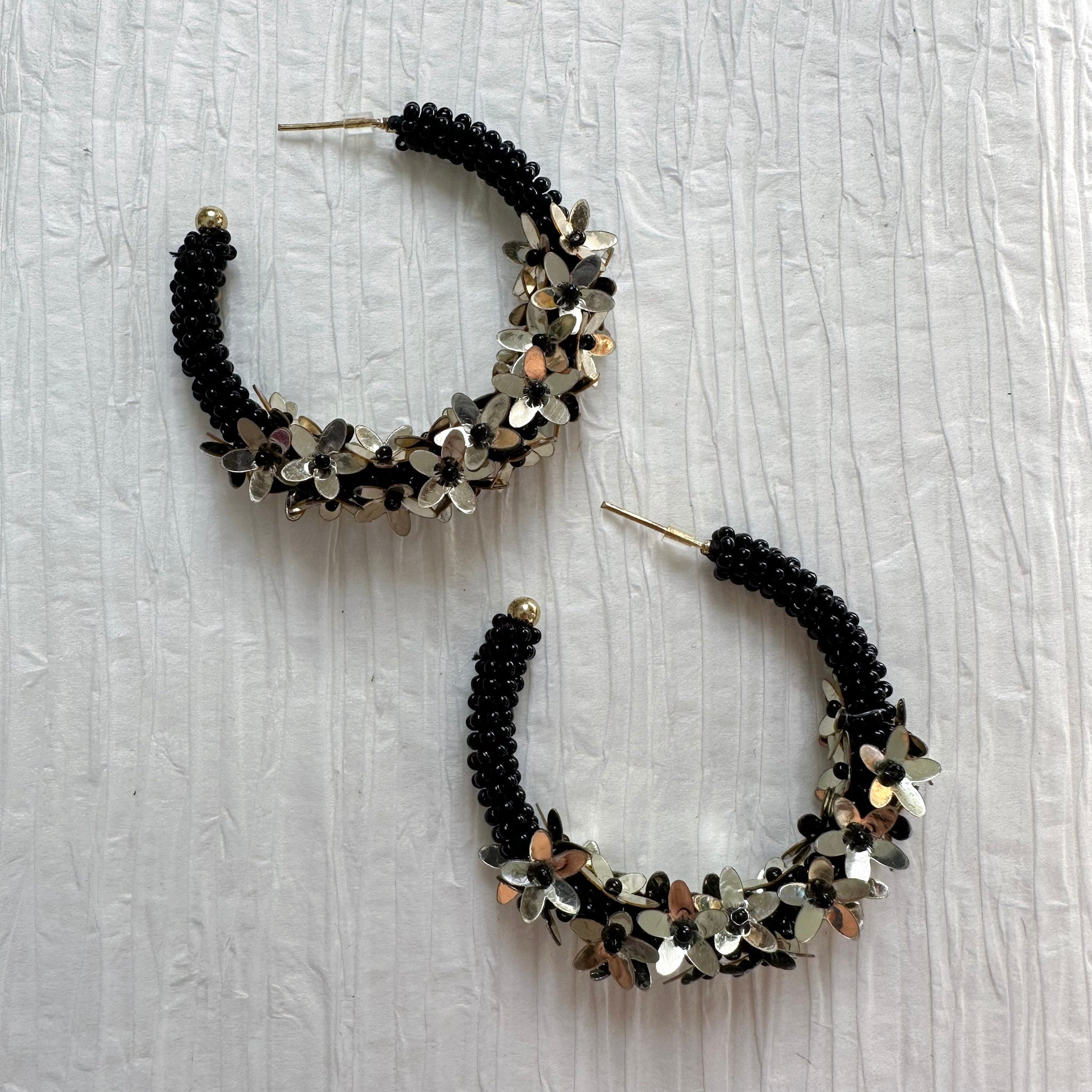 Bloom Beaded Hoops