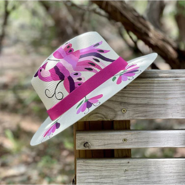 Hand Painted Hat - Otomi