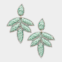 Handmade Beaded Leaves