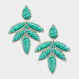 Handmade Beaded Leaves