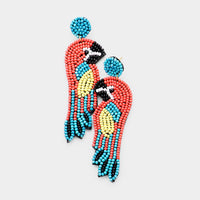Macaw Beaded Earrings