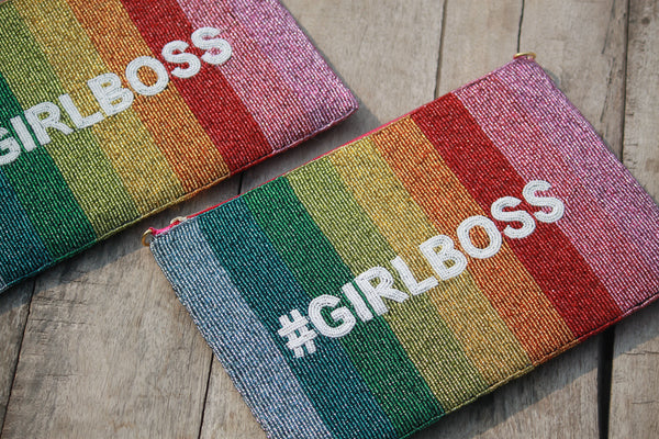 GirlBoss Beaded Clutch