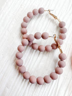Laurita Beaded Hoops