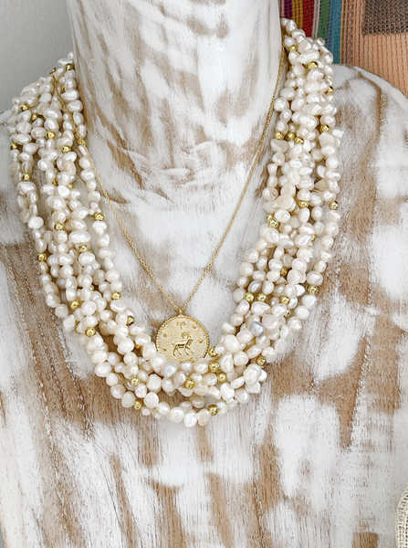 Multistrand Pearl Necklace