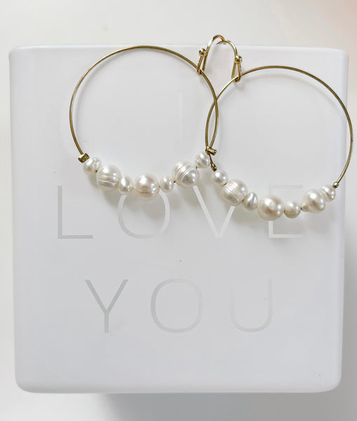 Lucky 7 Pearl Earrings