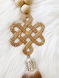 Endless Love Knot - Boho Wood Beads