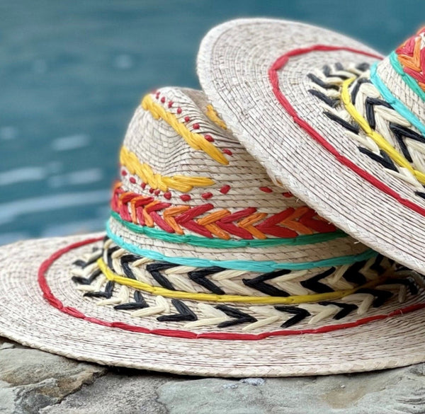 Hand Embroidered Hat - Colores