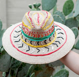 Hand Embroidered Hat - Colores