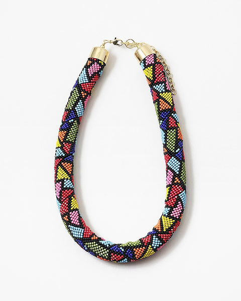Pop of Color Beaded Necklace